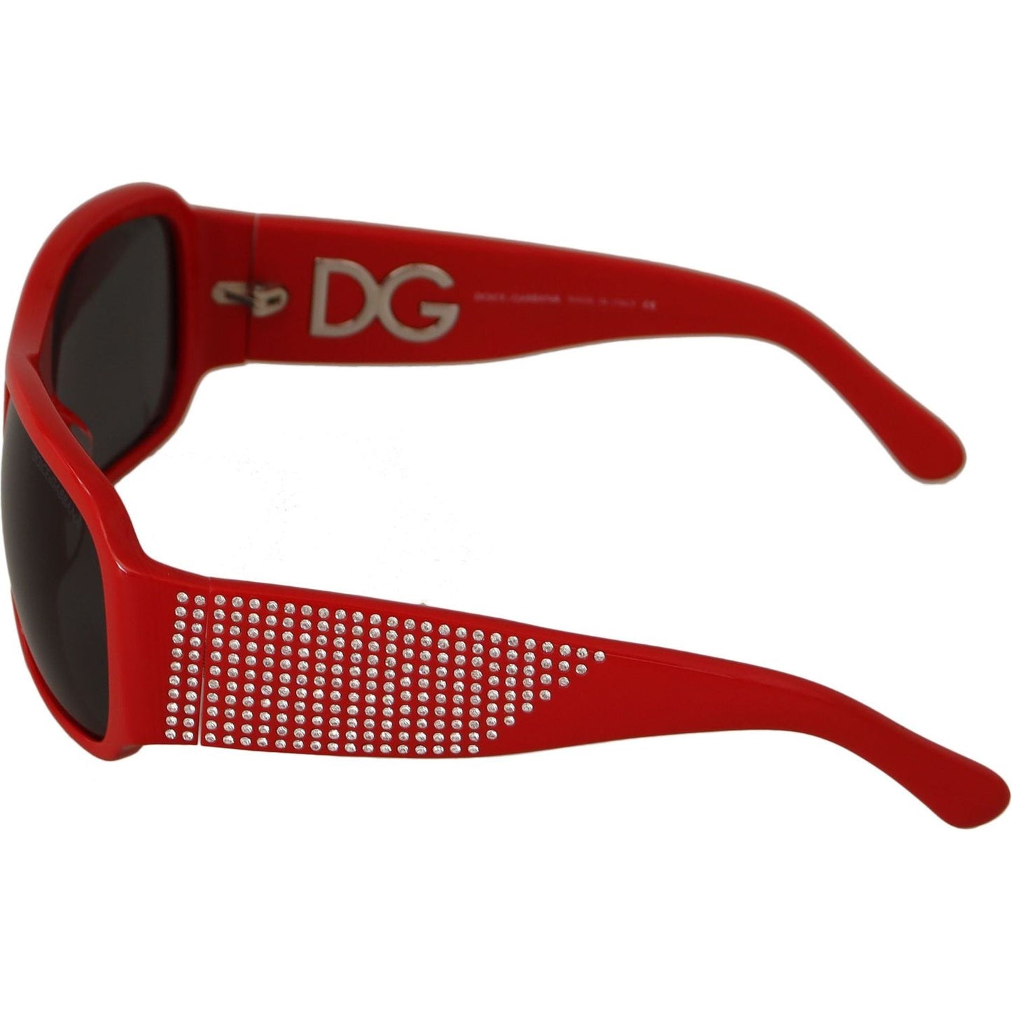 Swarovski Stone Embellished Red Sunglasses