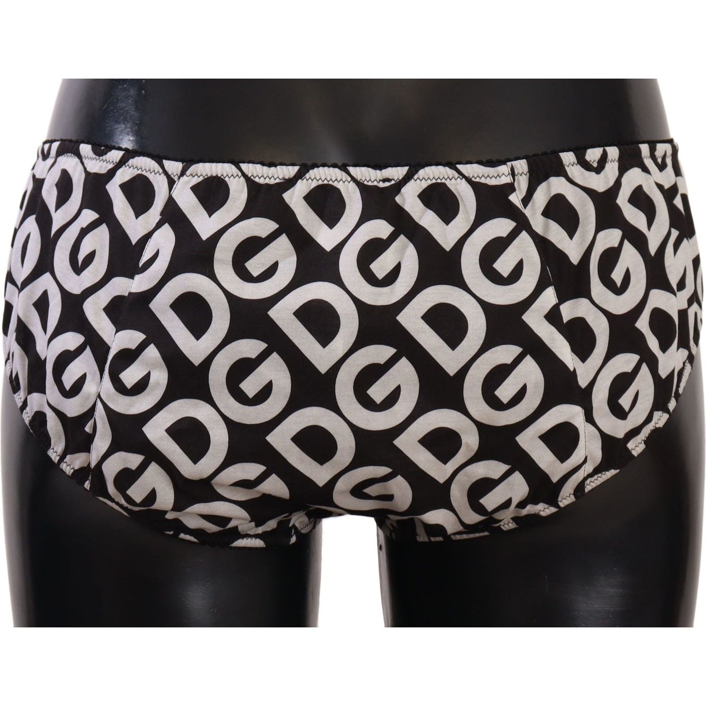 Chic Black & White DG Logo Print Bottoms