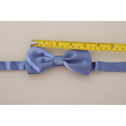 Dolce & Gabbana Purple 100% Silk Adjustable Neck Papillon Bow Tie Necktie