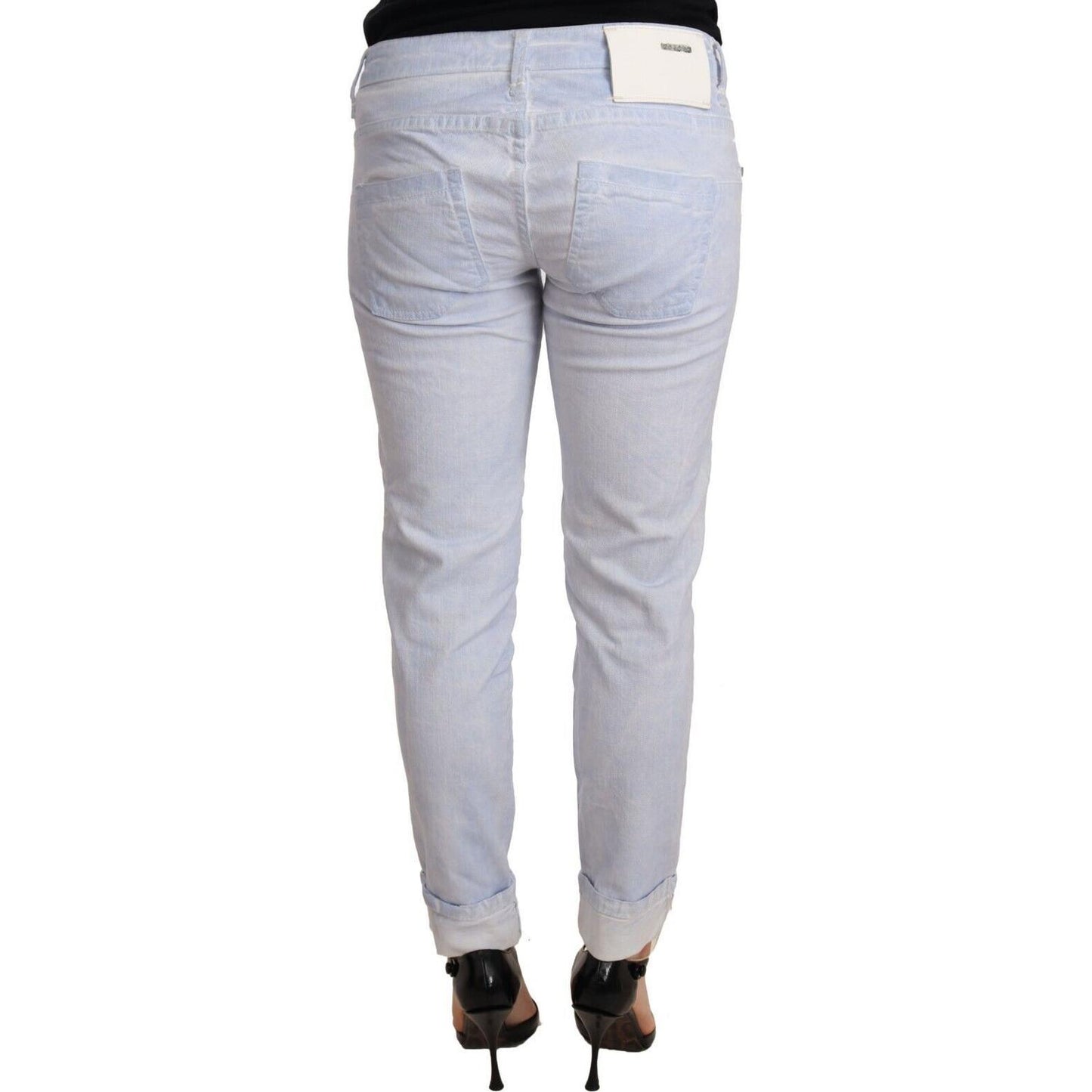 Light Blue Cotton Push Up Denim Jeans