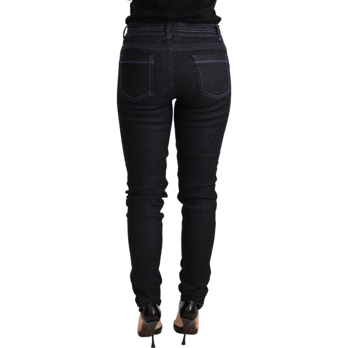 Sleek Low Waist Skinny Denim