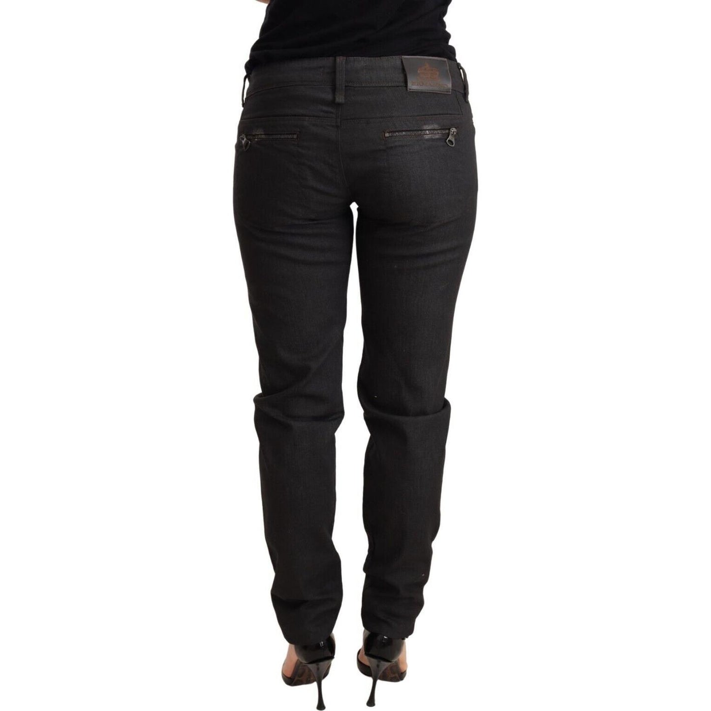 Chic Black Low Waist Skinny Jeans