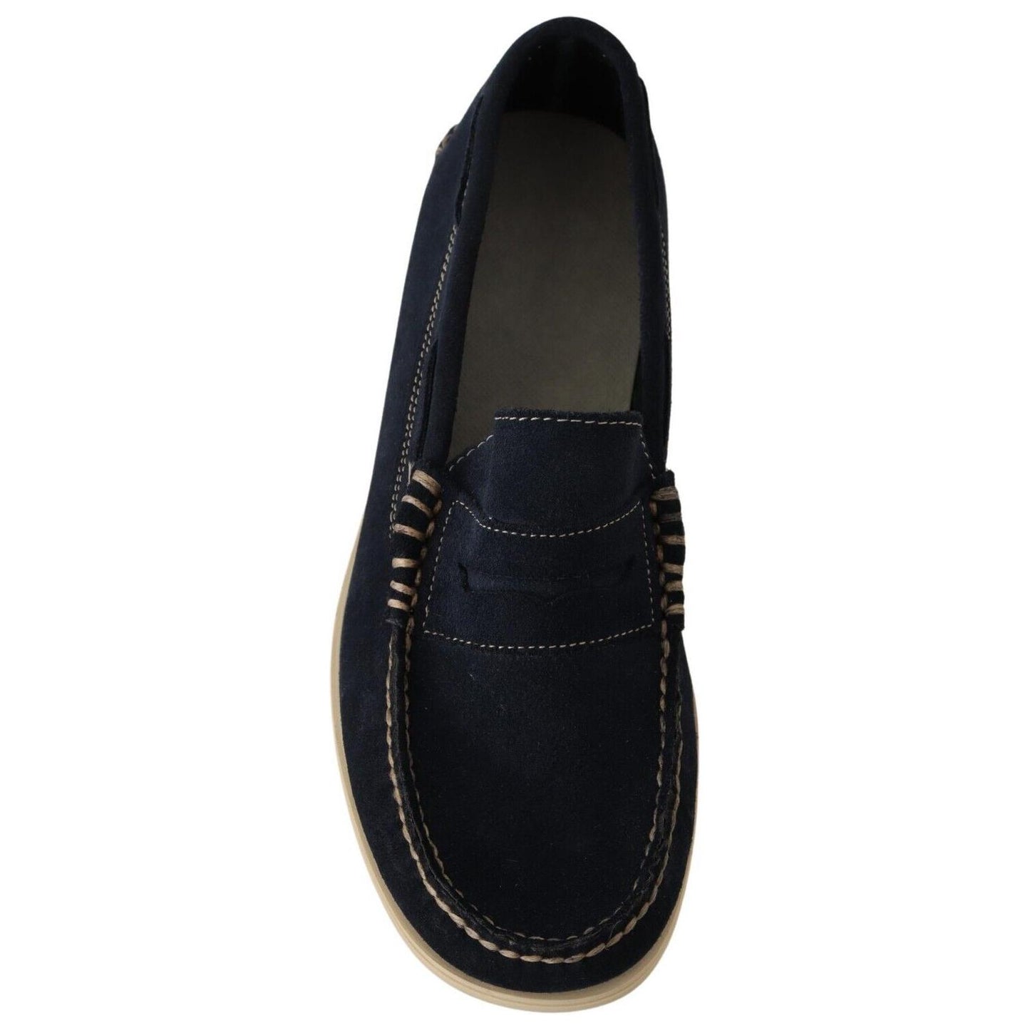 Chic Suede Blue Moccasins for Men