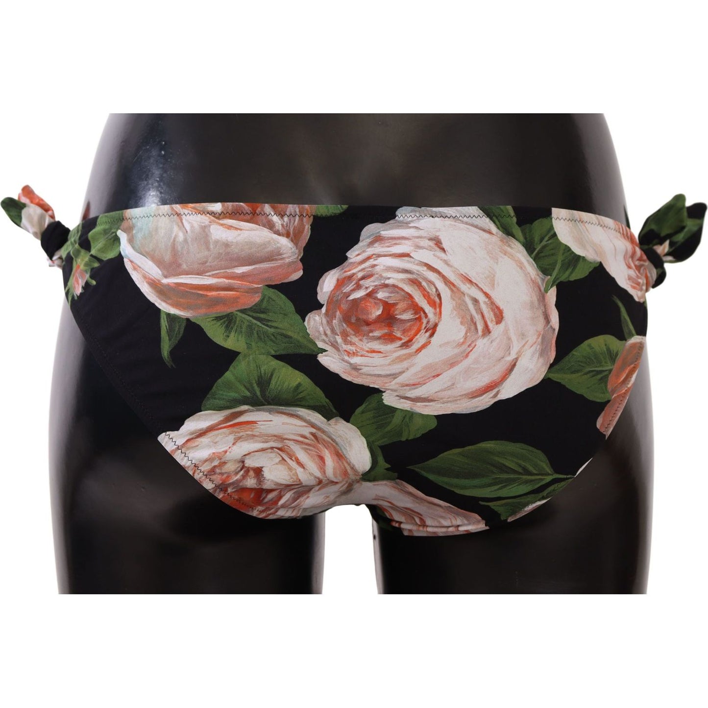 Elegant Rose Print Bikini Bottom