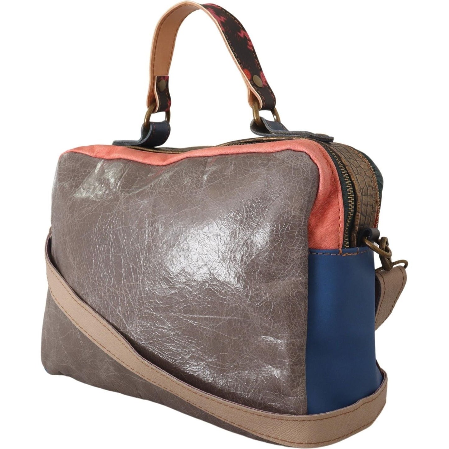 Chic Multicolor Leather Shoulder Bag