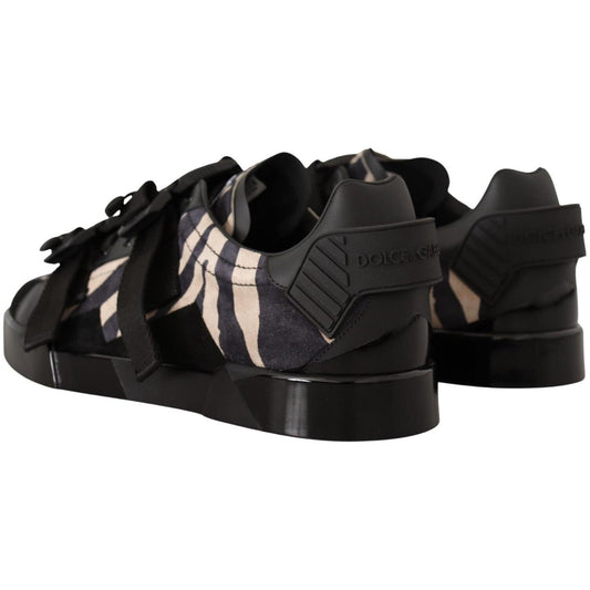 Zebra Suede Low Top Fashion Sneakers