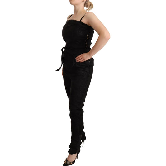 Elegant Sleeveless Jumpsuit Dress in Black