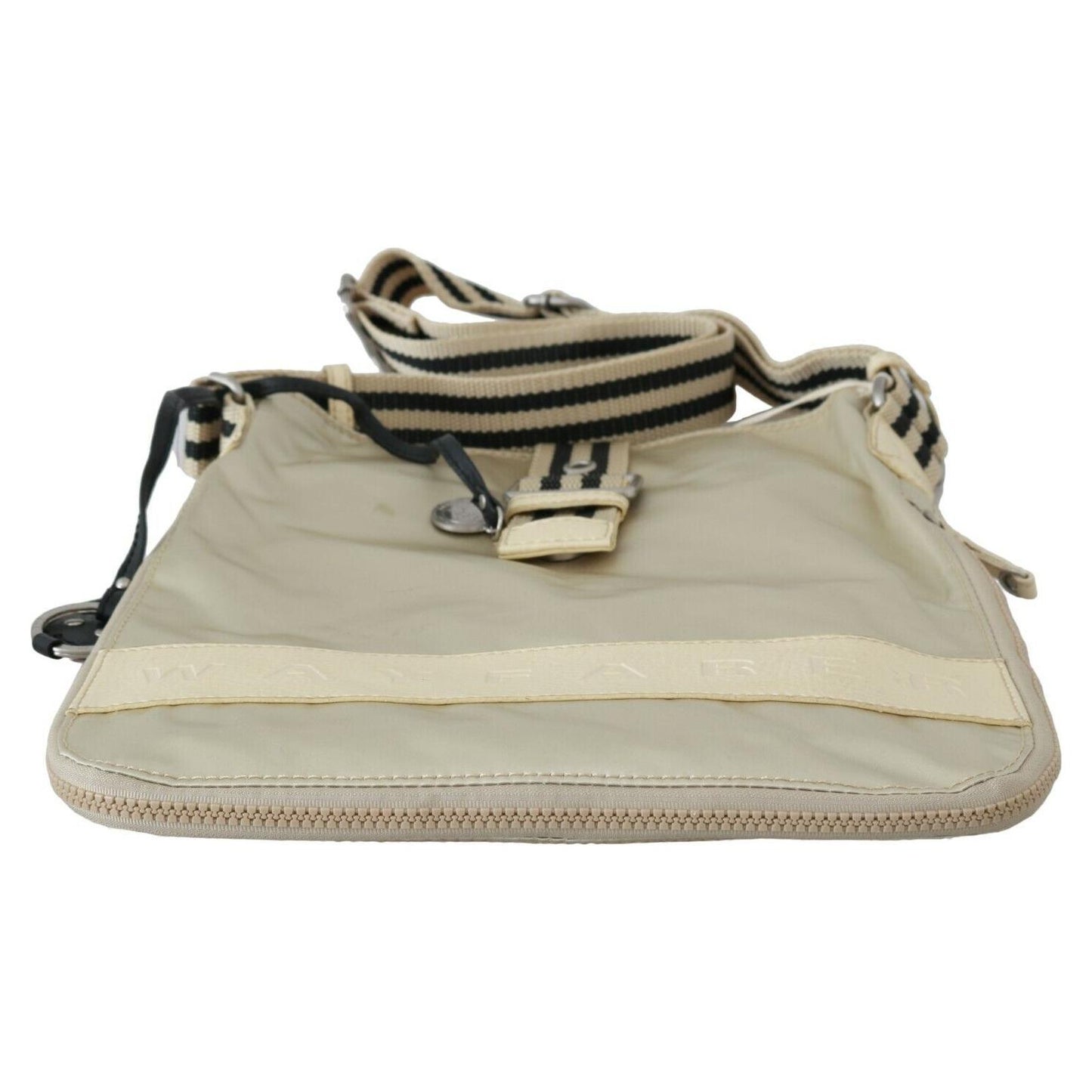 Chic Beige Fabric Handbag