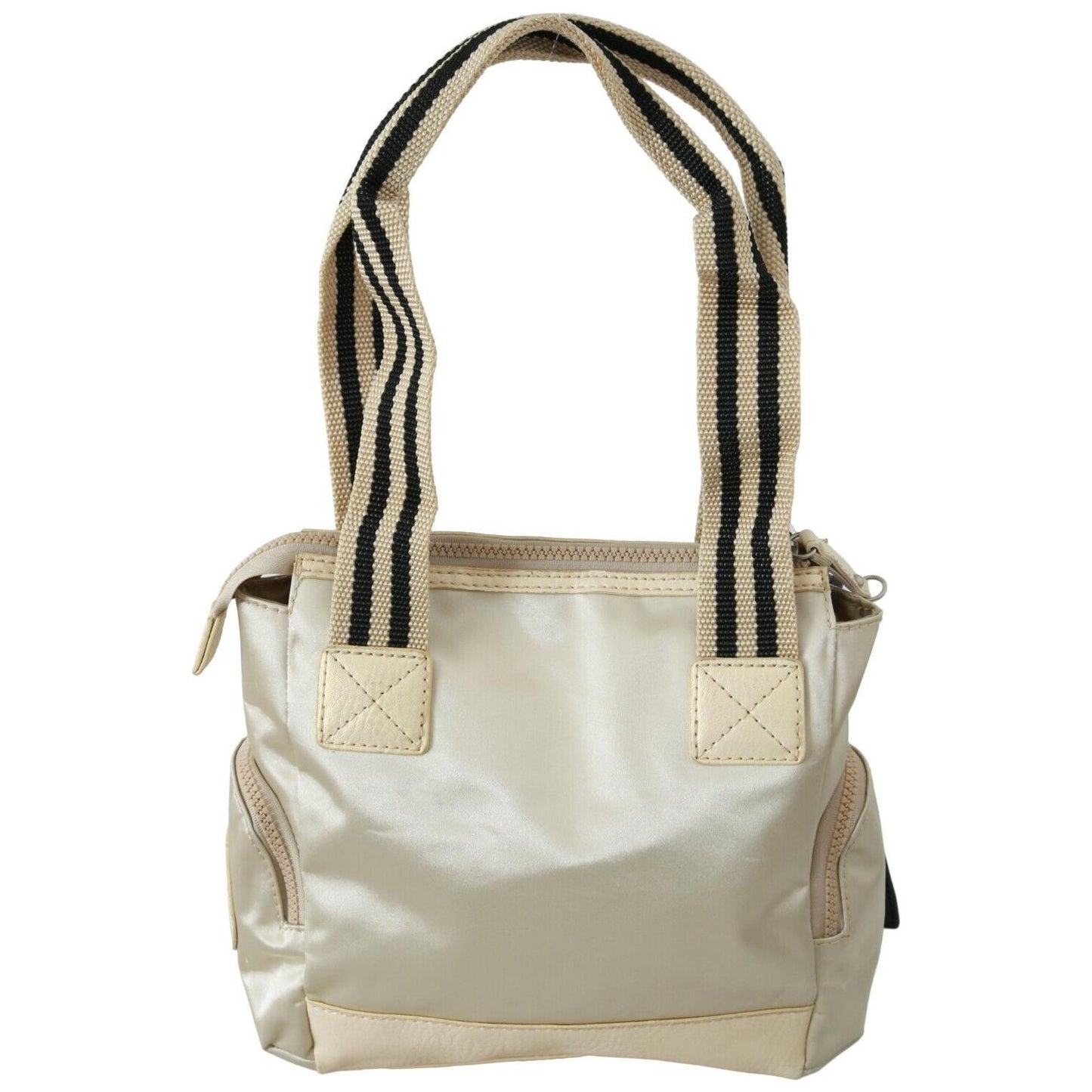 Chic Beige Fabric Handbag