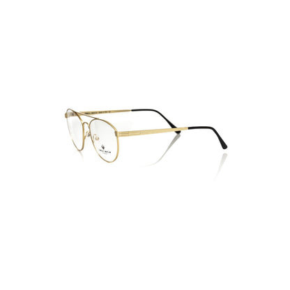 Frankie Morello Gold Metallic Men's Frame Aviator Eyeglasses