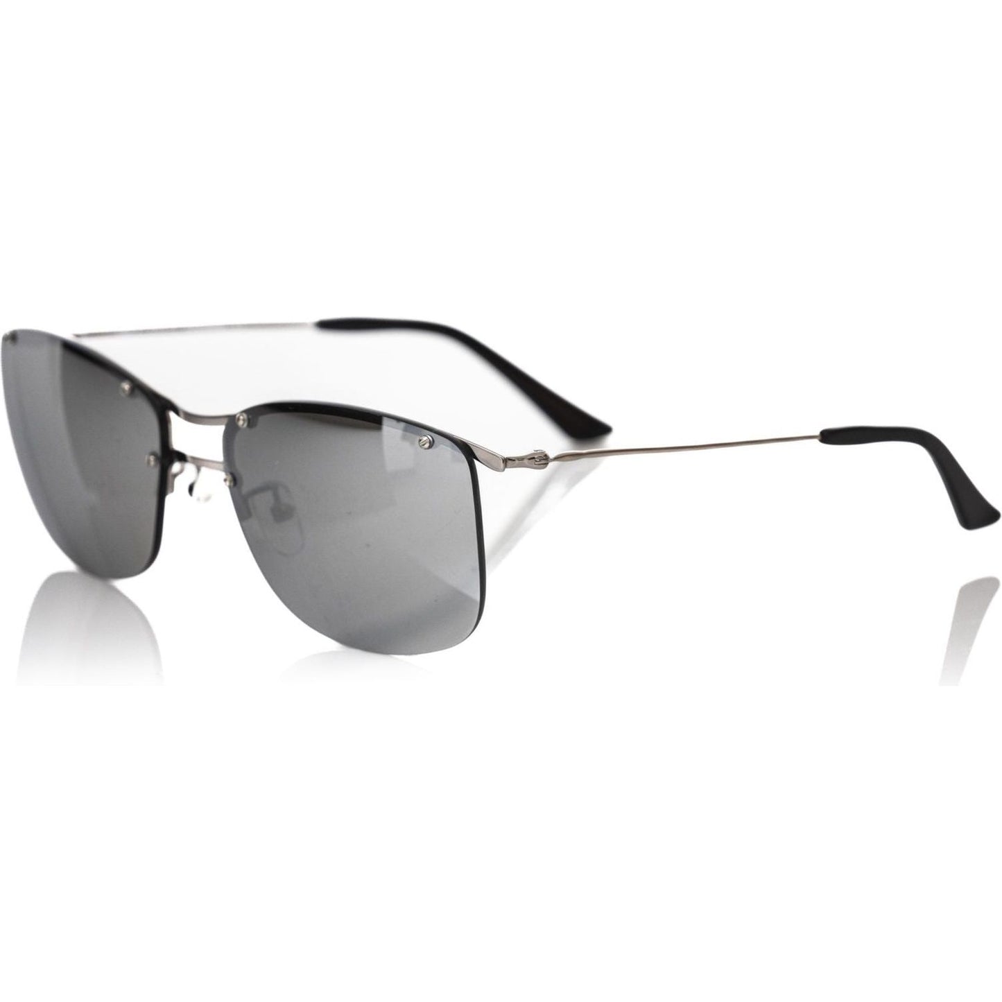 Sleek Silver Clubmaster Sunglasses