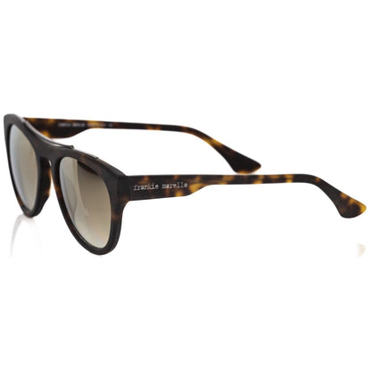 Frankie Morello Brown Acetate Mens Sunglasses