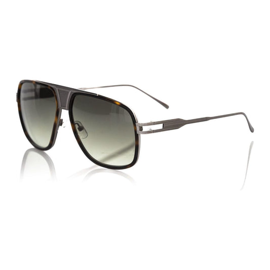 Elegant Shield Sunglasses with Havana Profile