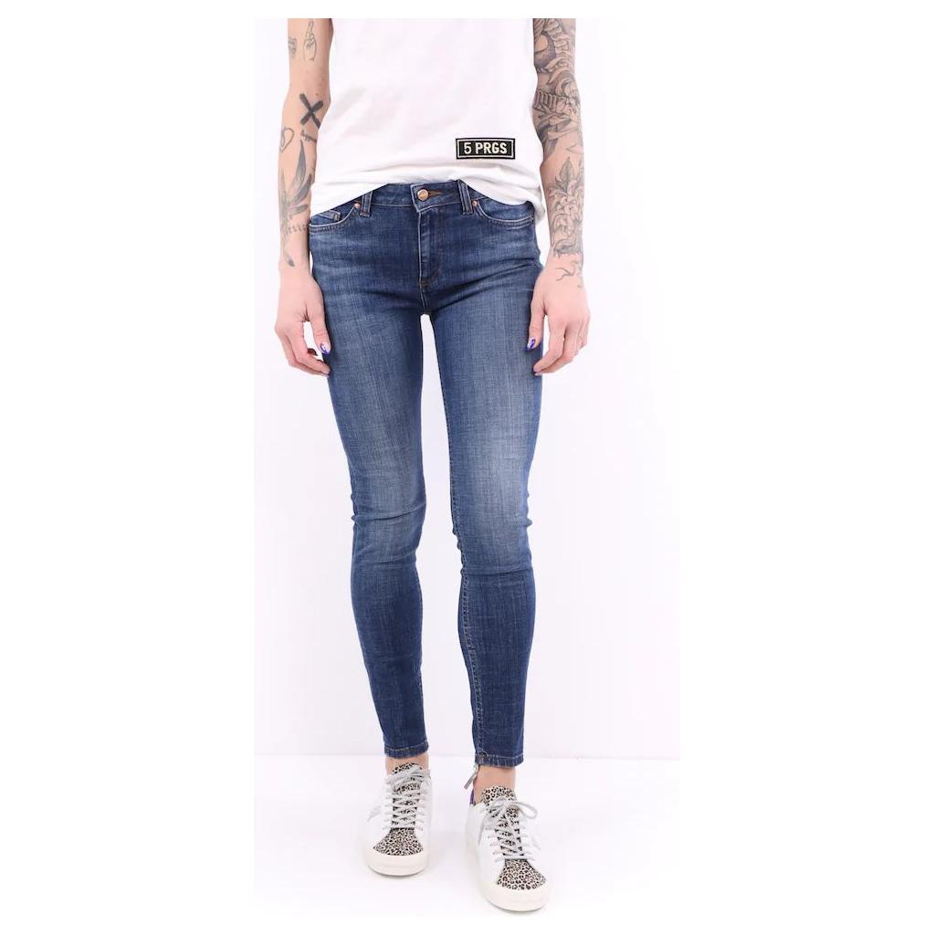 Chic Denim Blue Slim Fit Jeans