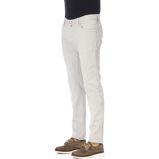 Elegant Gray 5-Pocket Designer Jeans Jacob Cohen