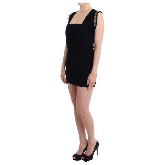 RoccobaroccoElegant Sleeveless Black Mini Dress with Gold DetailsMcRichard Designer Brands£179.00