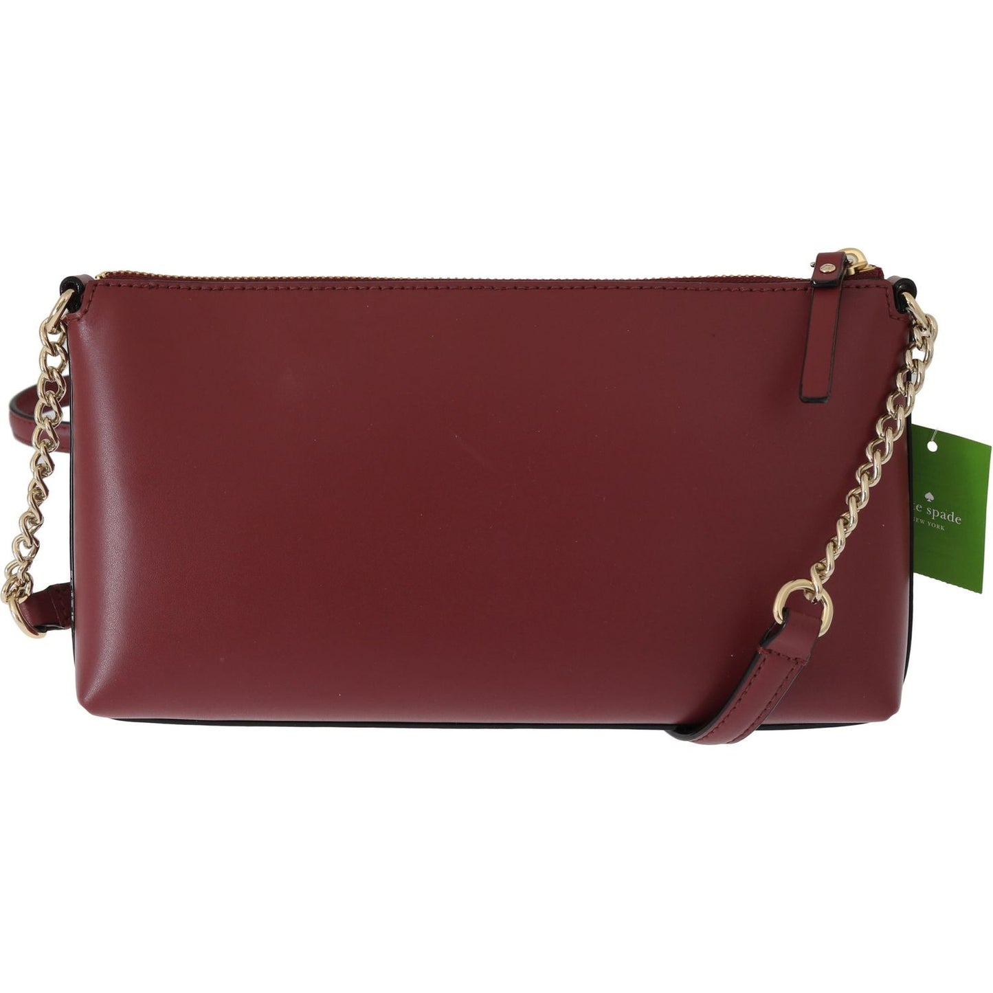 Elegant Bordeaux Leather Crossbody