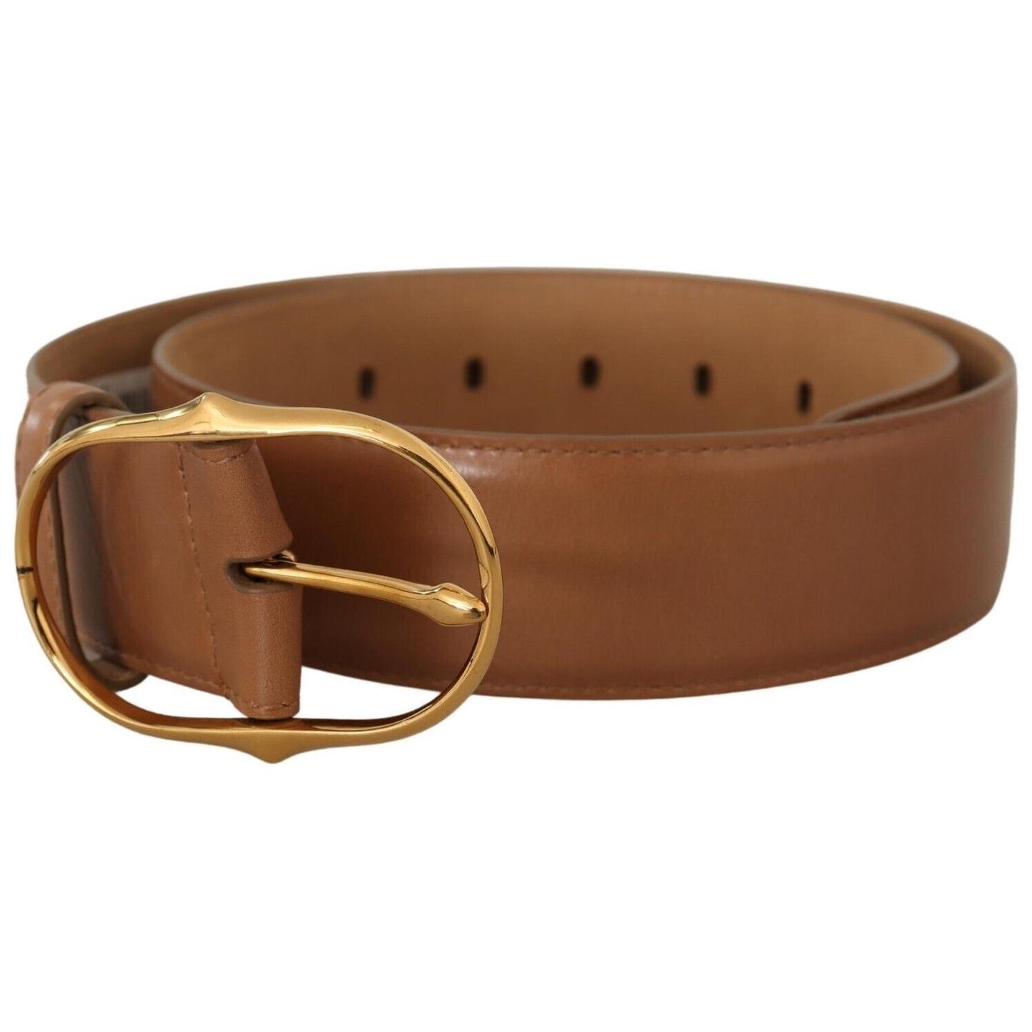 Elegant Gold Buckle Leather Belt