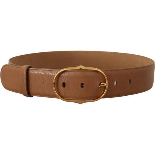 Elegant Gold Buckle Leather Belt