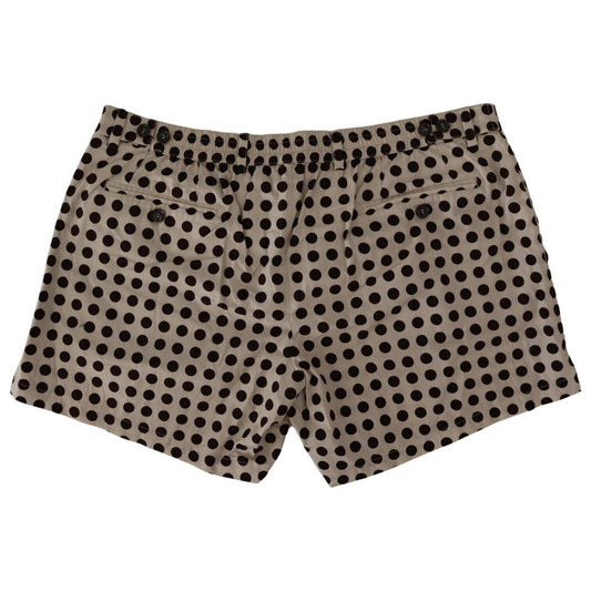 Elegant Polka Dot Cotton Shorts