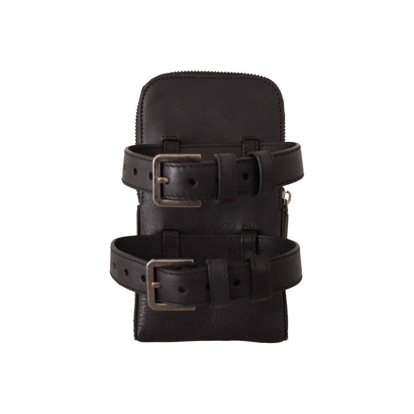 Elegant Black Leather Double-Strap Multi Kit