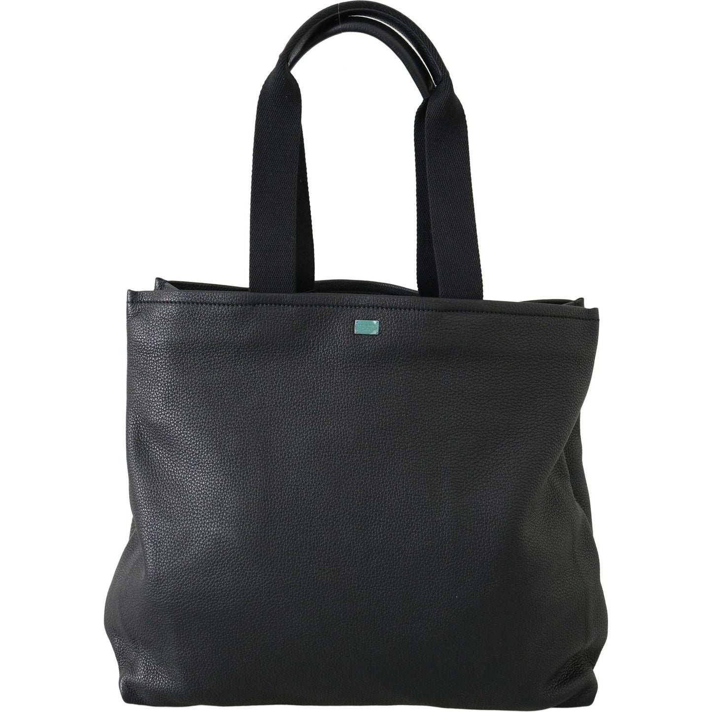 Elegant Black Leather Tote for Men