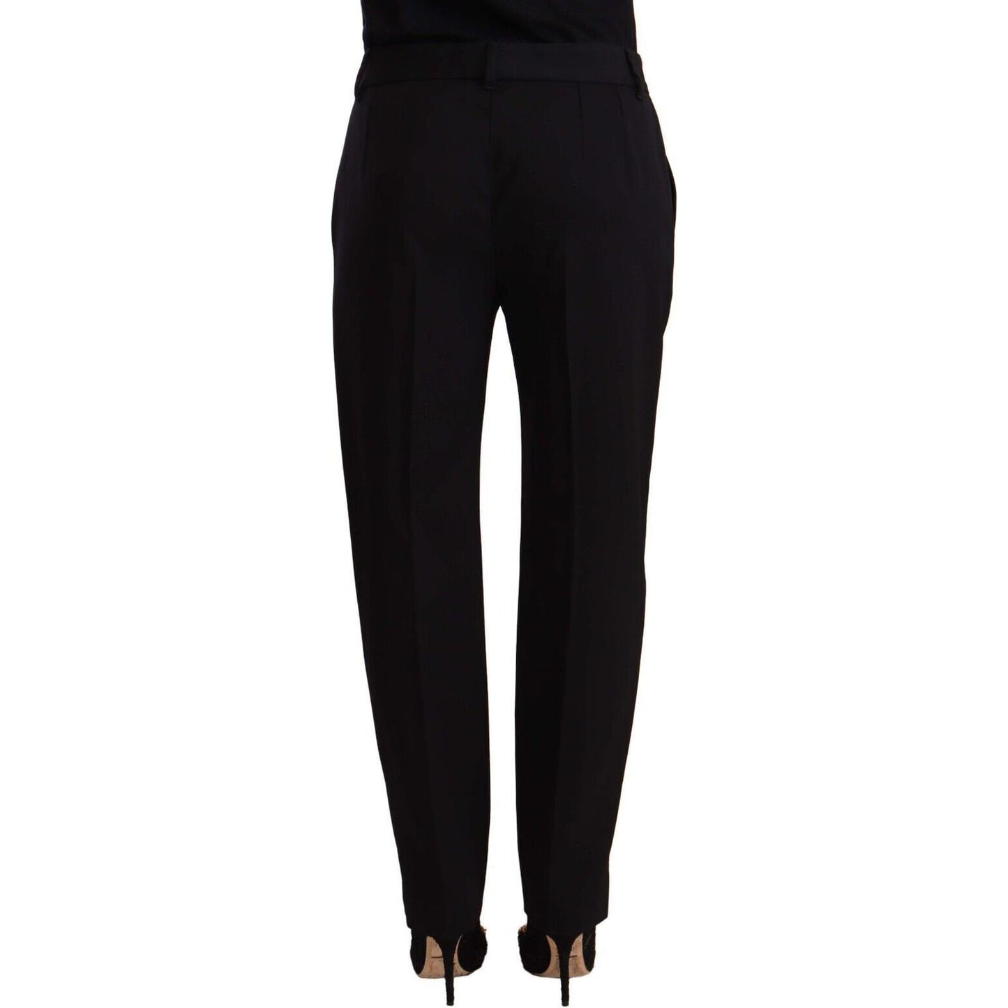 Elegant Tailored Wool Blend Trousers