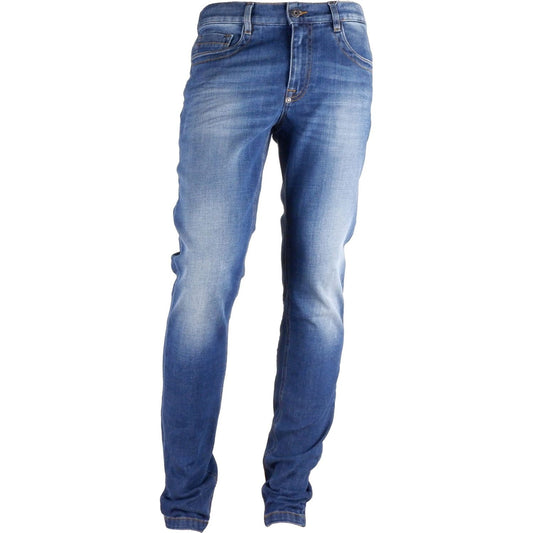 Sleek Dark Blue Regular Fit Jeans