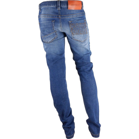 Sleek Dark Blue Regular Fit Jeans