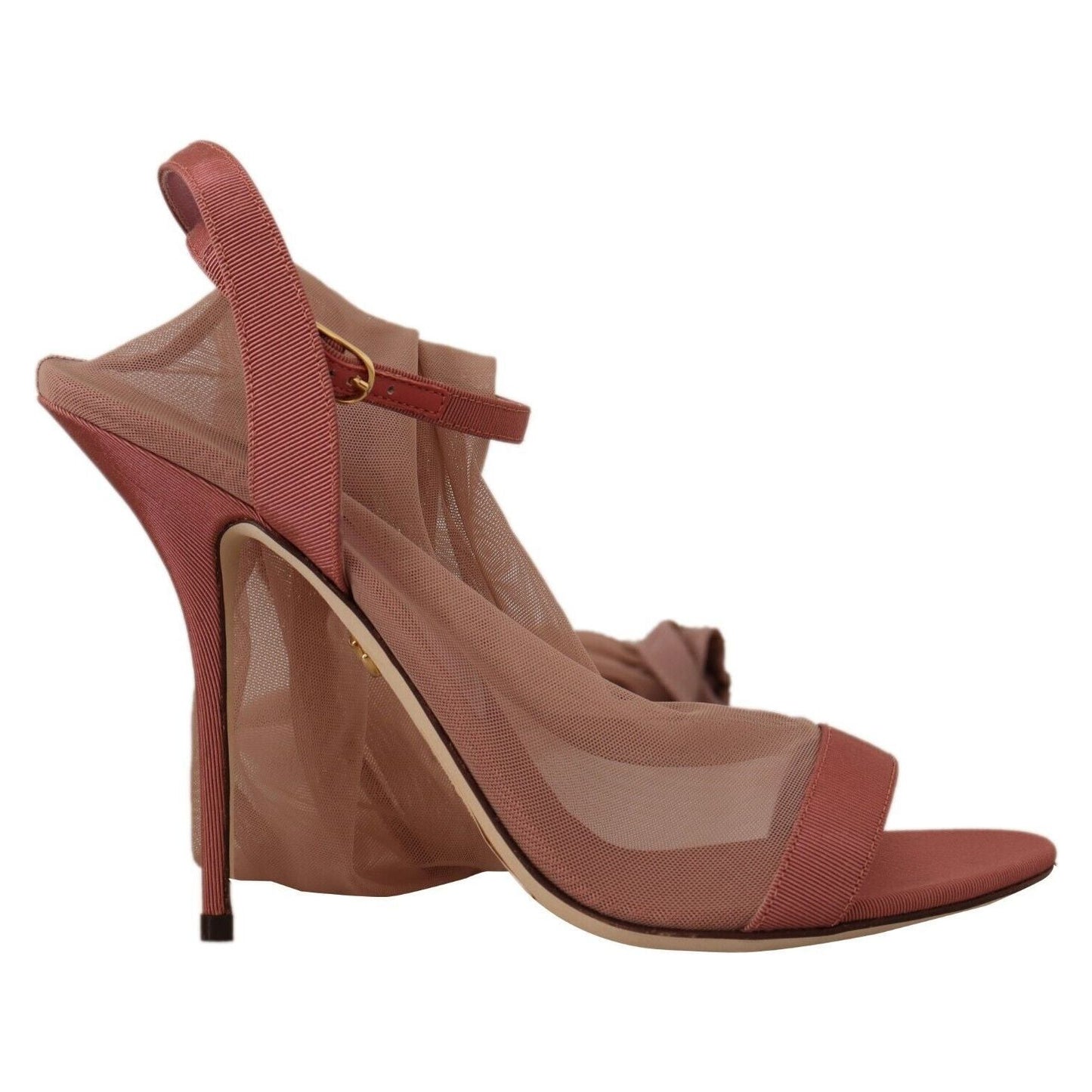 Elegant Pink Ankle Strap Heels Sandals