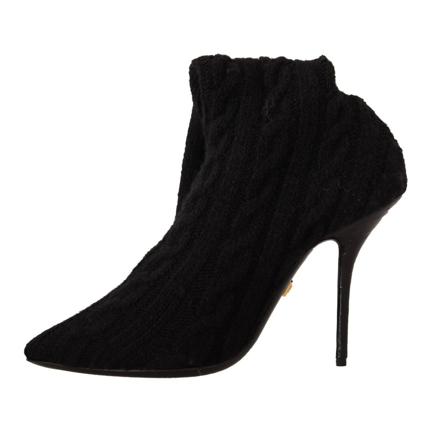 Elegant Stretch Sock Boots in Black