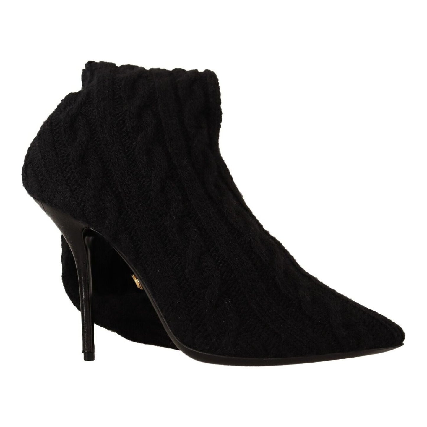 Elegant Stretch Sock Boots in Black