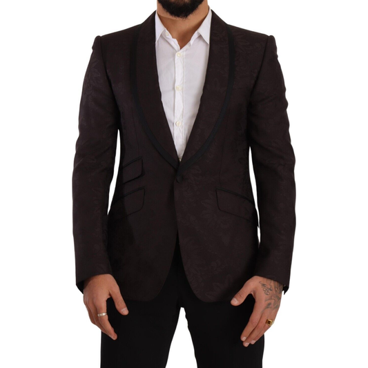 Sicilian Elegance Single-Breasted Blazer