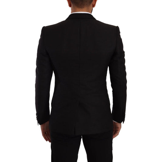 Sicilia Slim Fit Black Suit Ensemble