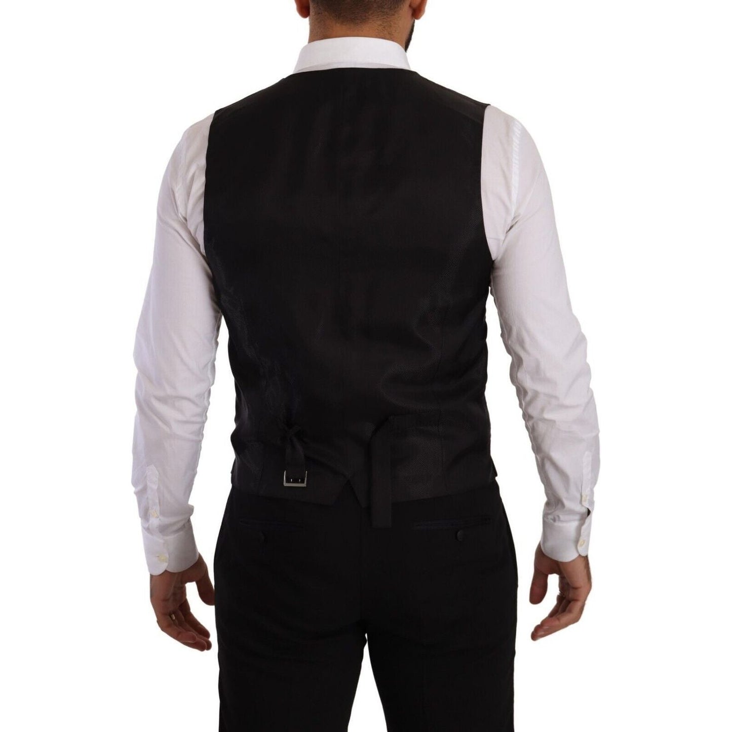 Sicilia Slim Fit Black Suit Ensemble