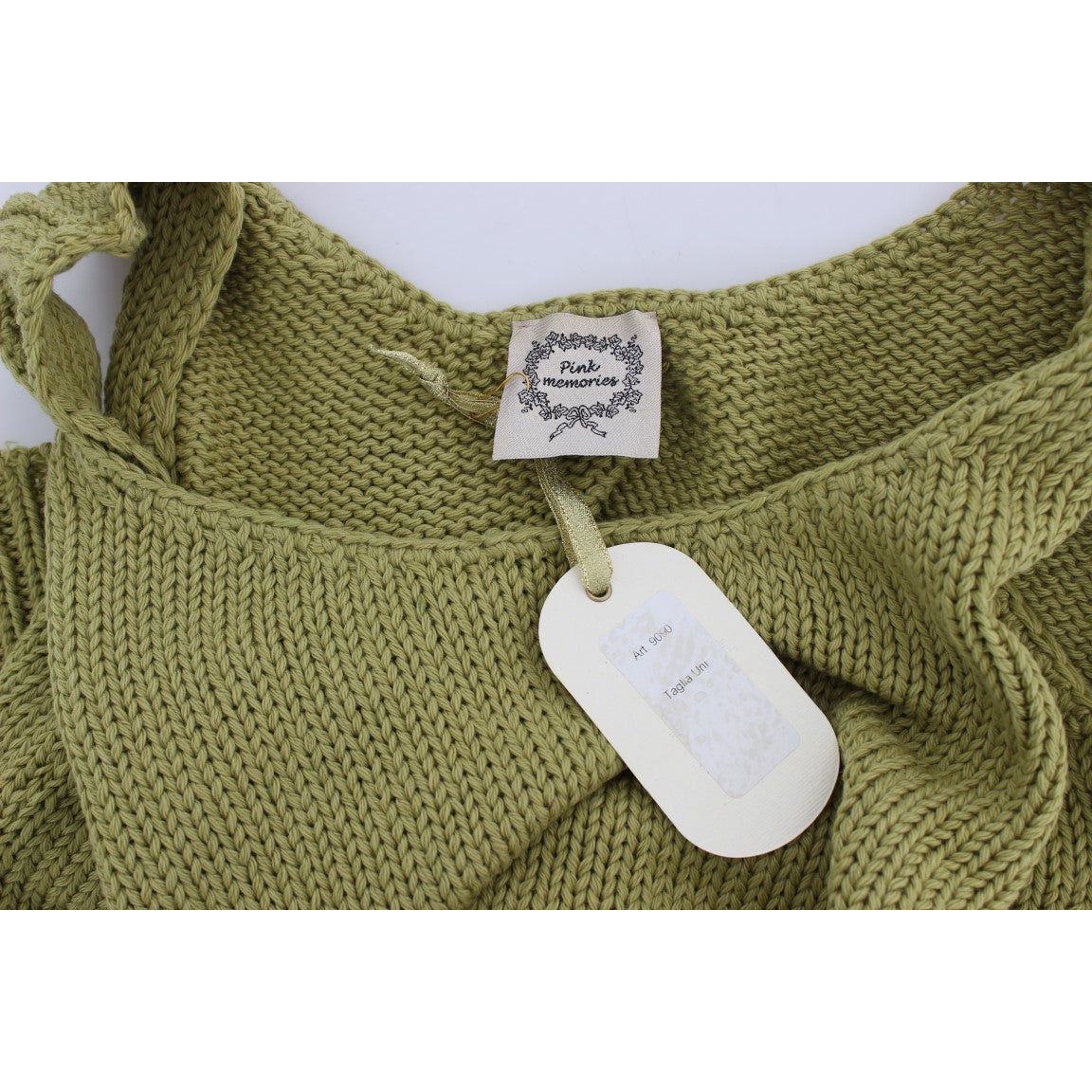 Elegant Green Knit Sleeveless Vest Sweater