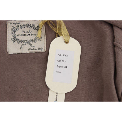 PINK MEMORIES Purple Lace Cotton Cardigan Sweater