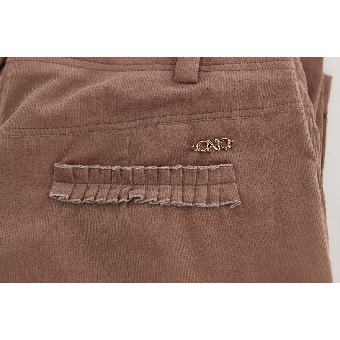 Chic Brown Cropped Corduroy Pants