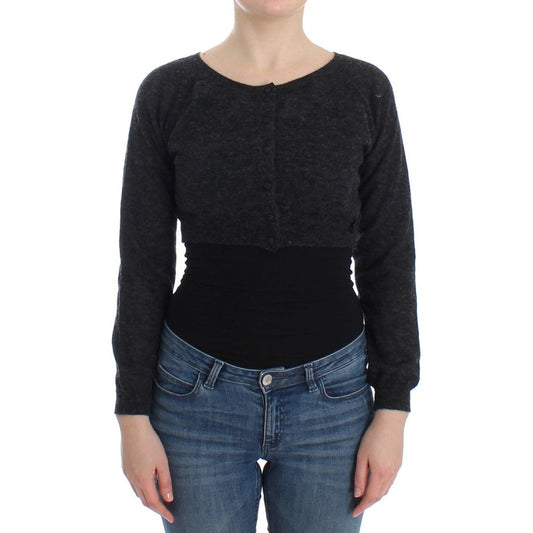 Chic Cropped Alpaca Wool Sweater