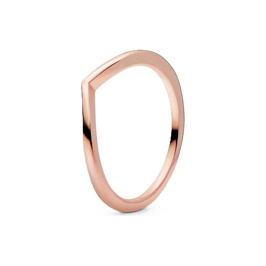 PANDORA JEWELS Mod. WISHBONE 14K ROSE GOLD-PLATED - RING - Size 48 ***SPECIAL PRICE***-0