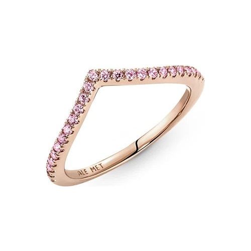 PANDORA JEWELS Mod. TIMELESS WISH SPARKLING PINK - RING - Size 48 DESIGNER FASHION JEWELLERY PANDORA