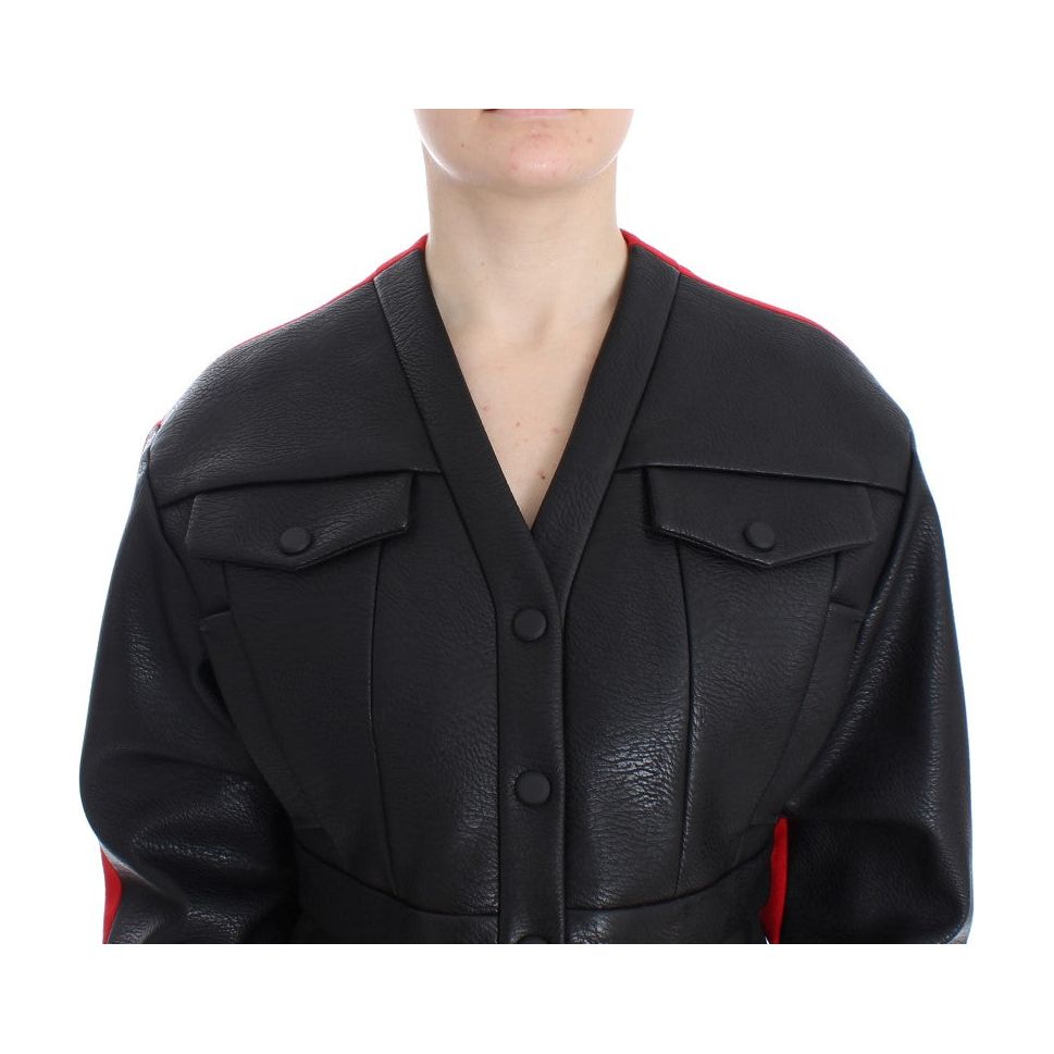 KAALE SUKTAE Elegant Cropped Artisan Jacket Coats & Jackets black-short-croped-coat-bomber-jacket