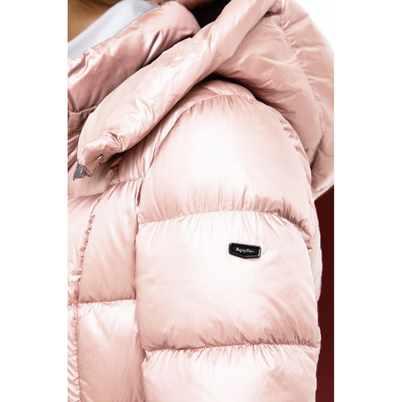 Elegant Long Down Jacket with Removable Hood