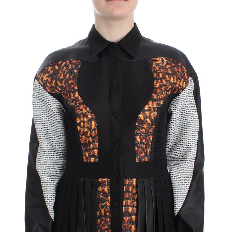 KAALE SUKTAEElegant Multicolor Long Sleeved Shirt DressMcRichard Designer Brands£309.00