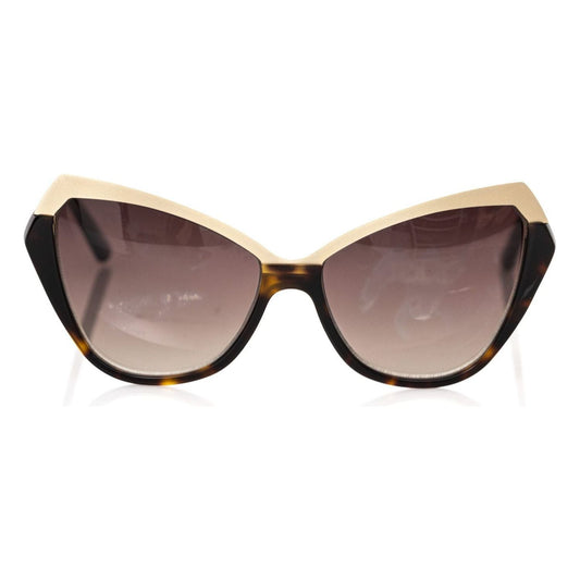 Chic Cat Eye Sunglasses with Gold Accents