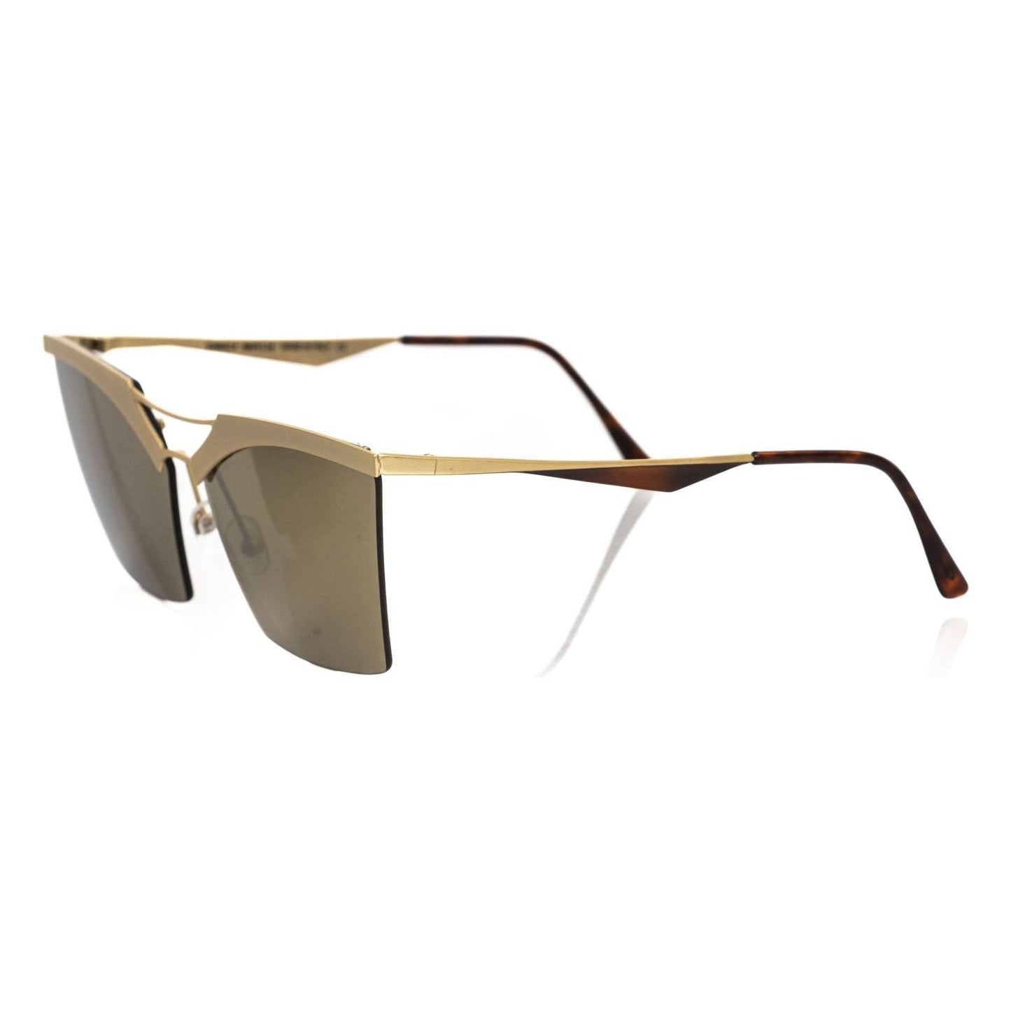 Chic Gold-Toned Clubmaster Sunglasses