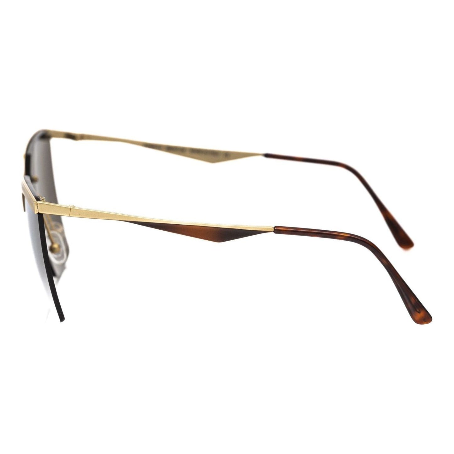 Frankie Morello Gold Metallic Fibre Women Sunglass