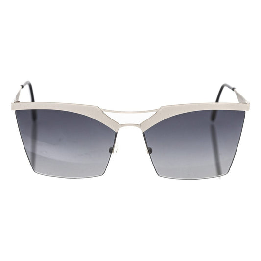 Frankie Morello Elegant Silver Clubmaster Sunglasses Frankie Morello