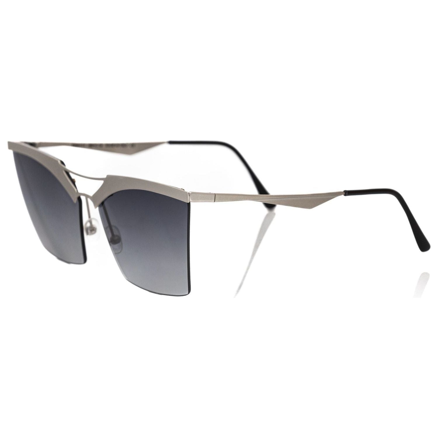 Frankie Morello Silver Metallic Women's Sunglass