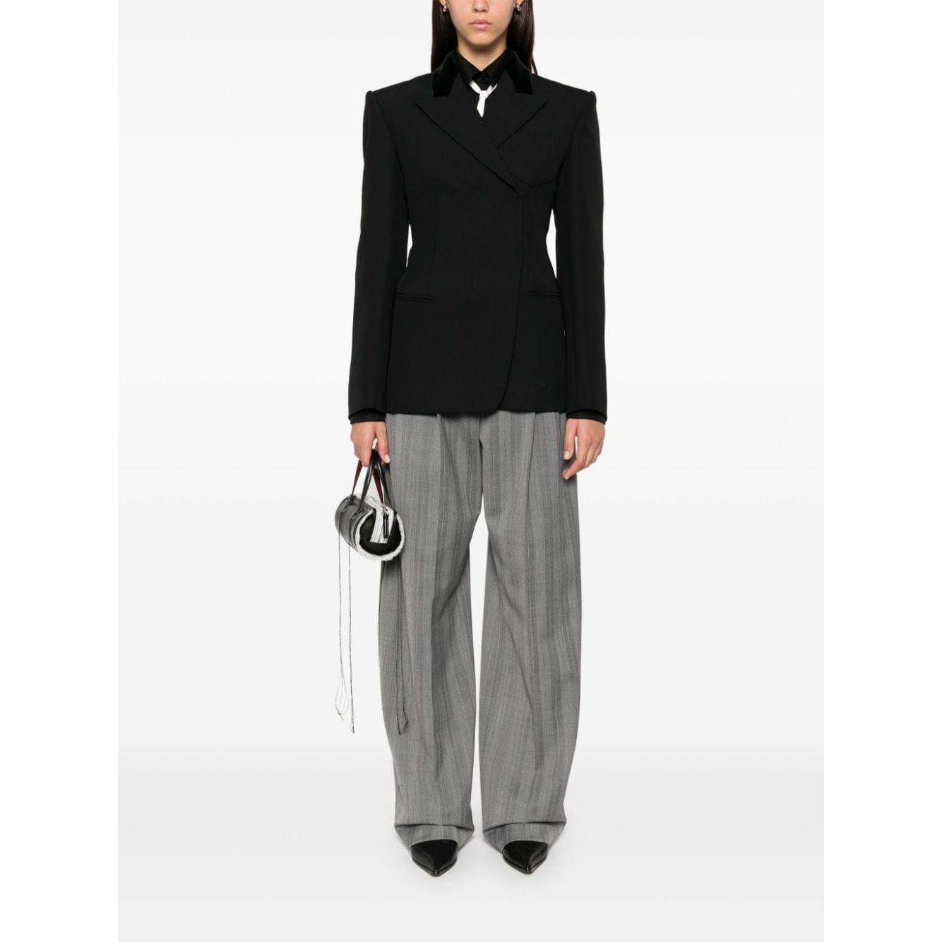 SPORTMAX FASHION Trousers Grey Trousers SPORTMAX FAshION